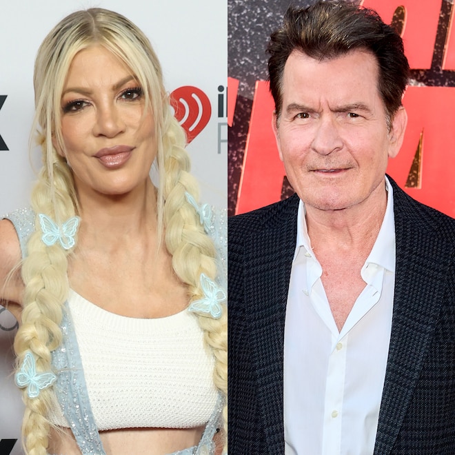 Tori Spelling, Charlie Sheen